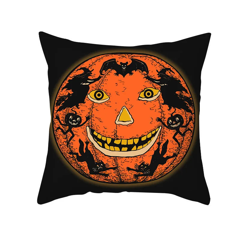 New Arrival Halloween Digital Print Cushion Cover Holiday Home Decoration Pillow Nordic Style Pillow Cover