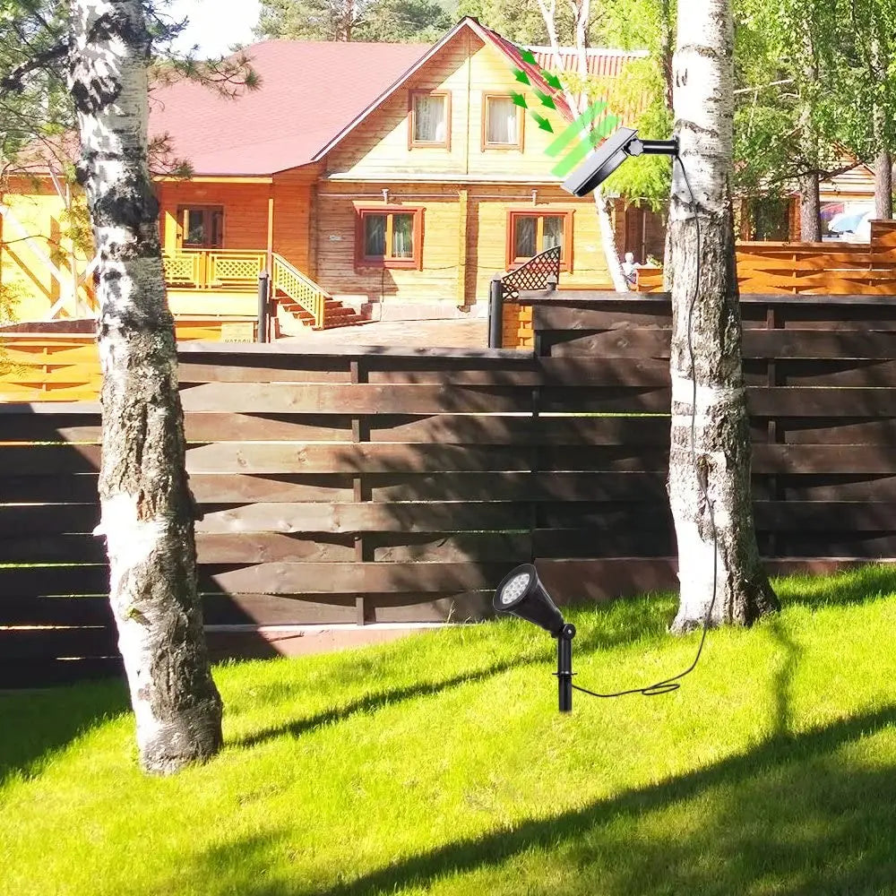 T-SUN 7LEDS Solar Spotlight IP65 Waterproof Solar Garden Light Solar Wall Light Solar Light With Fixed Color Solar Lamp Outdoor