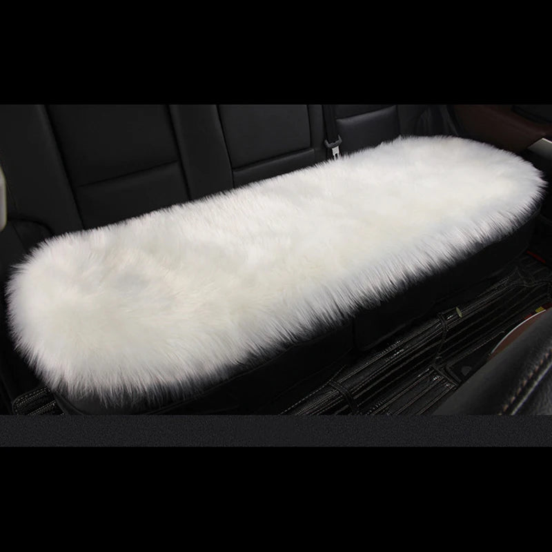 Artificial Wool Car Seat Cushion Winter Plush Auto Seat Cloak Universal Warm Car Seat Cover For Kia Lada Vesta Renault Skoda etc