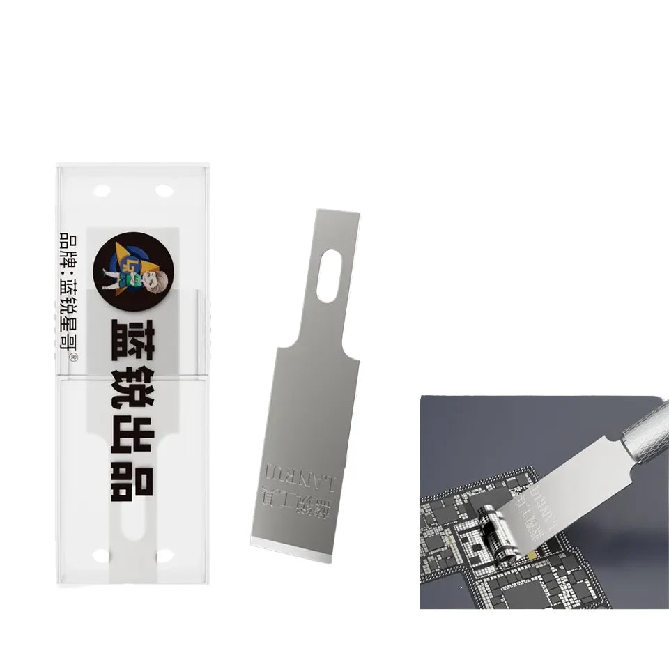 Lanrui 007 High Precision Steel Tools Cold Blade for Mobile Phone Disassembling BGA NAND Chips Lifting PCB IC Glue CPU Vinyl