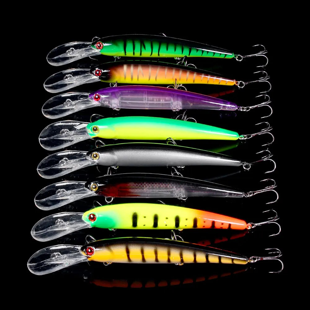 1pcs 16cm 20g Deep Diving Large Minnow Wobbler Lure Artificial Hard Bait Crankbait Bass Pike Perch Walleye Fishing Tackle