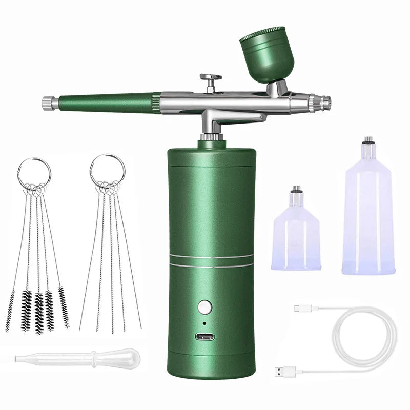 Hot Sale Oxygen Injector Portable Cordless AirBrush Compressor Kit for Nail Art Cake Crafts