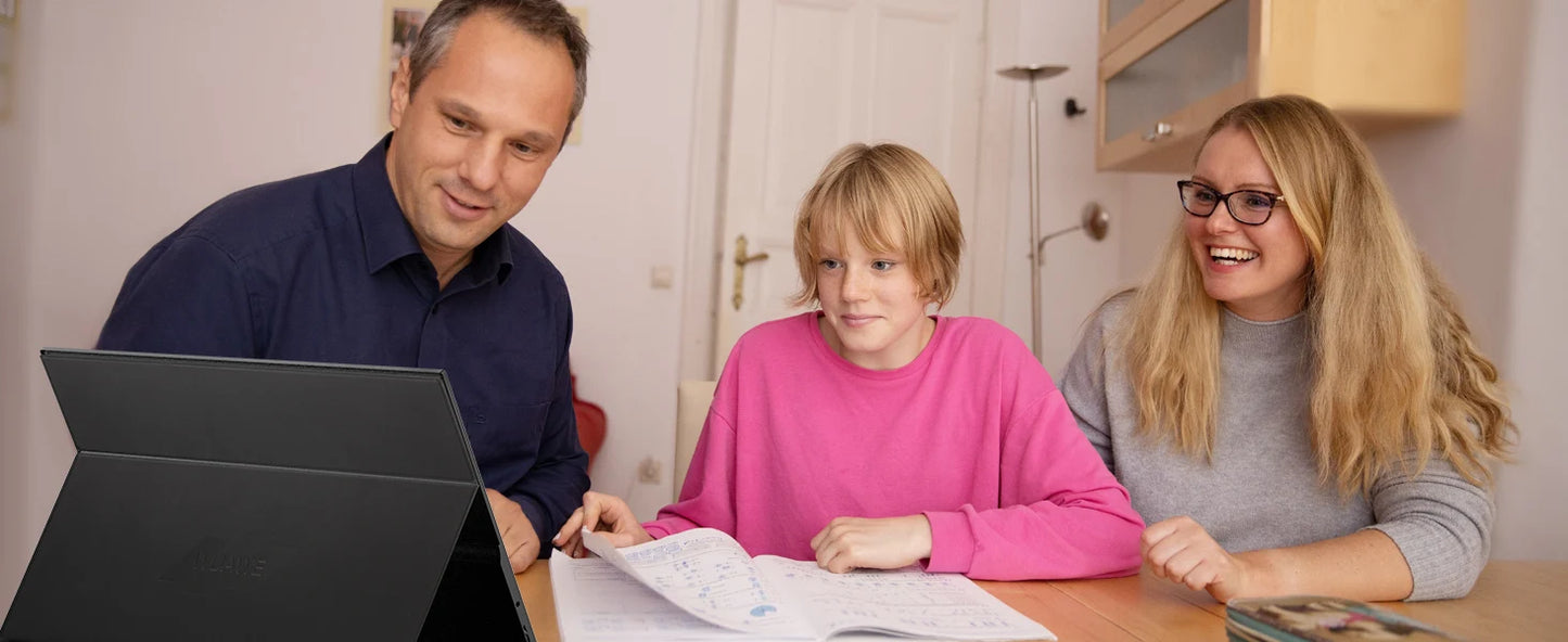 15.6 inch Portable Monitor for Laptop, 1080P 72 NTSC 100 sRGB USB C HDMI Travel External Second Computer Screen with HDR