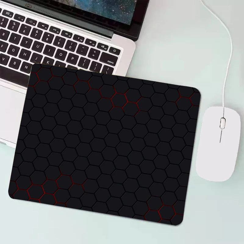 Anime Hexagonal Honeycomb Mouse Pad Gaming Accessories Gabinete PC Gamer Computer Keyboard Desk Mat Rubber Laptop Small Mousepad