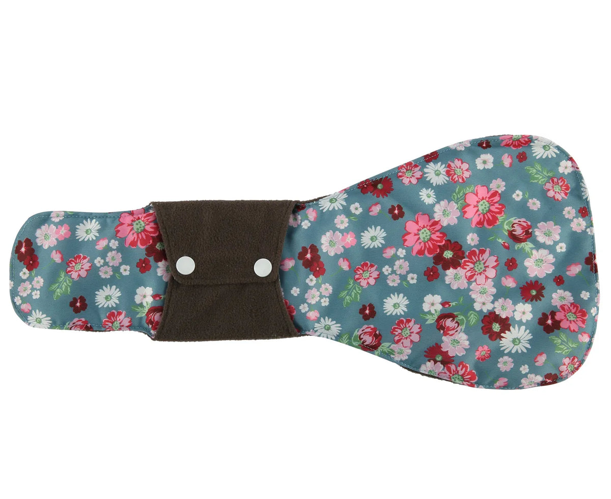[Sigzagor] XXL Cloth Menstrual Pad Sanitary Bamboo Charcoal Reusable Overnight Post Partum 16in