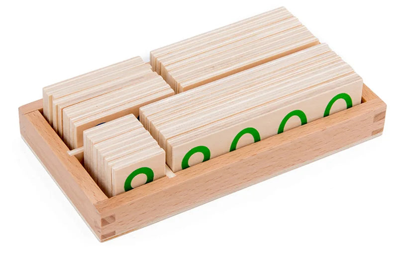 Wooden Numbers Card 1-9000 Montessori Learning Card Math Teaching Aids Preschool Children Early Education For Baby