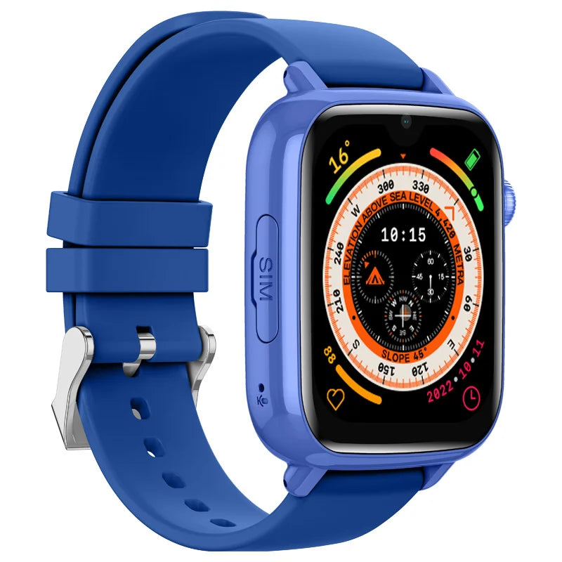 SOS Emergency Smartwatch for Kids GPS Locator Voice Chat Step Counter Sleep Monitor 4G Watch for Children