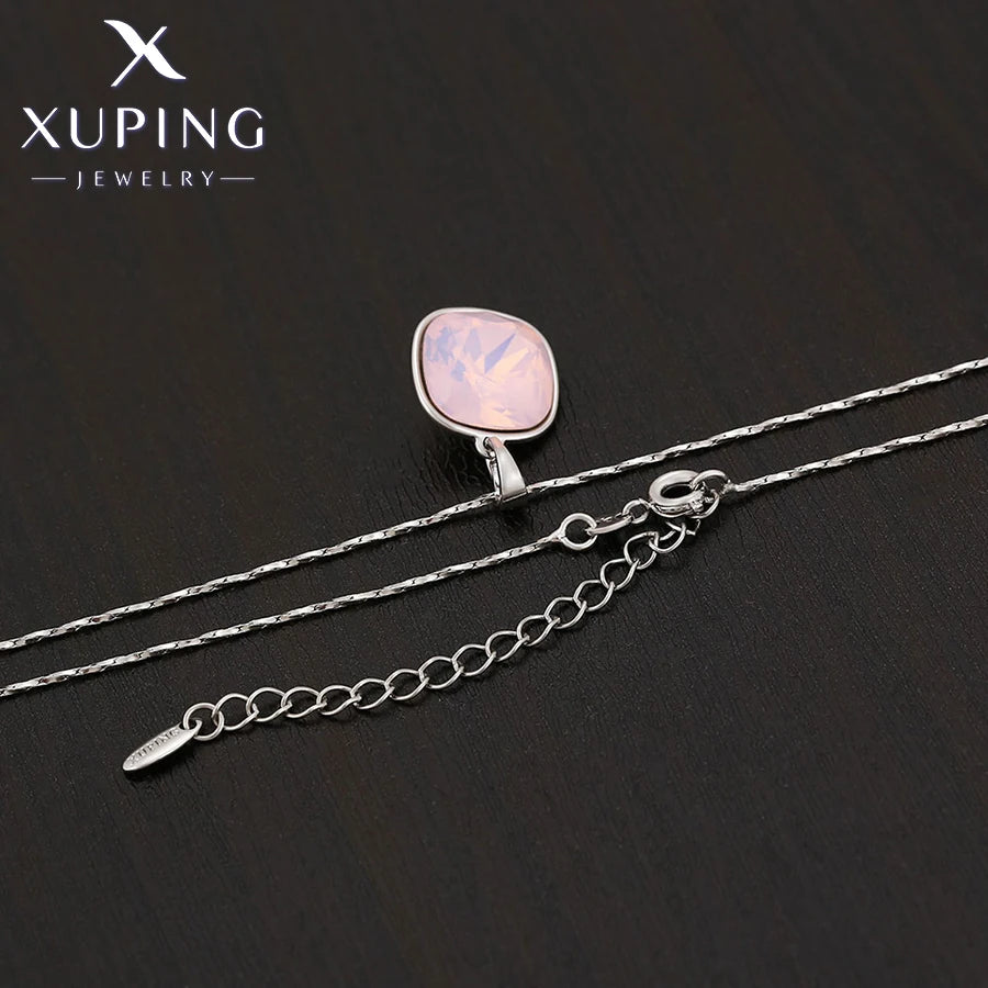 Xuping Jewelry New Arrival Luxury Necklace and Earrings Crystal Jewelry Set Women Party Gift 60503