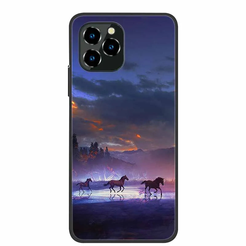 For Oukitel C21 Pro Case Luxury Silicone TPU Soft Cover Phone Case For C 21 pro coque Shockproof Protector Cartoon Capa Funda