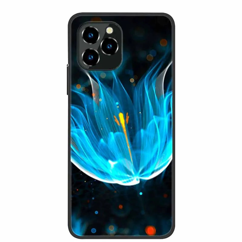 For Oukitel C21 Pro Case Luxury Silicone TPU Soft Cover Phone Case For C 21 pro coque Shockproof Protector Cartoon Capa Funda