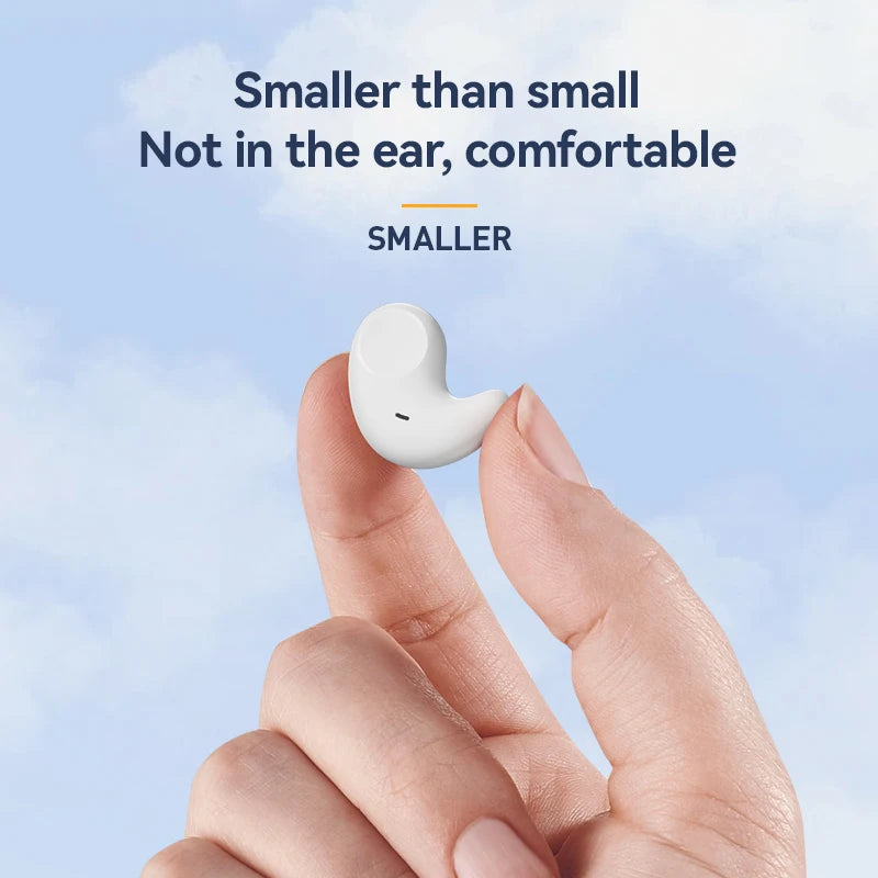 M51 Wireless TWS Mini Invisible Sleeping Earphones with Dual Microphones for Call Noise Reduction and HiFi Shocking Stereo Sound
