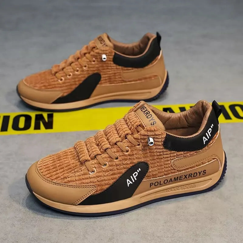 YF Men's Walking Style Shoes Spring New Breathable Mesh Shoes Casual  Men's  Running Shoes