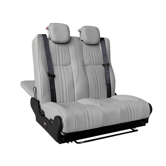 Multifunctional Flat Seat Bed for Caravans and RVs Leather Passenger Modified Car Seat Accessory for Campervans