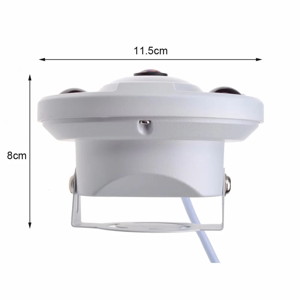 Gadinan Indoor AHD 5MP Camera 1.7mm Lens 360 Degree View Panorama Security Camera FishEye IR 10m Metal