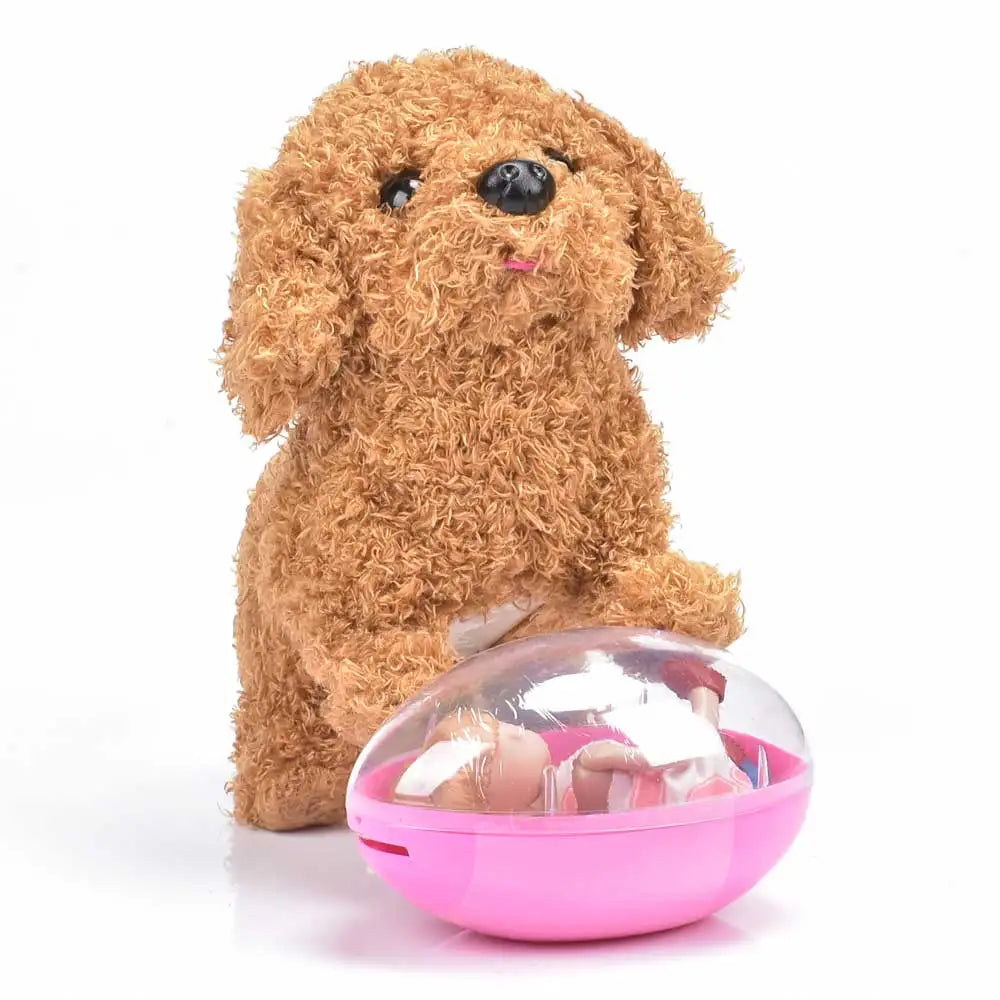 Robot Dog Electronic Dog Plush Puppy Jump Wag Tail Leash Teddy Toys Walk Bark Funny Toys For Children Birthday Gift