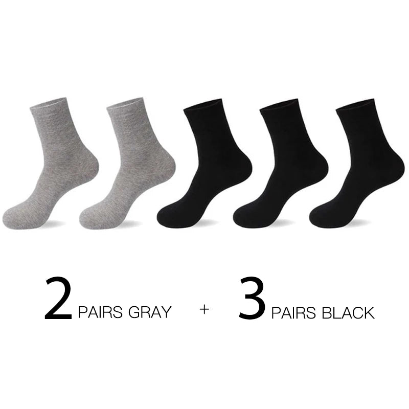 HSS 5pairs/lot High Quality Men Cotton Socks New Casual Business Summer Thin Black Socks Deodorant Breathable Man Long Sock