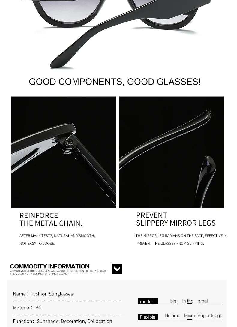 ZXWLYXGX Fashion Cat Eye Sunglasses Women Brand Designer Luxury   Sexy Ladies Gradient Sun Glasses Female  UV400