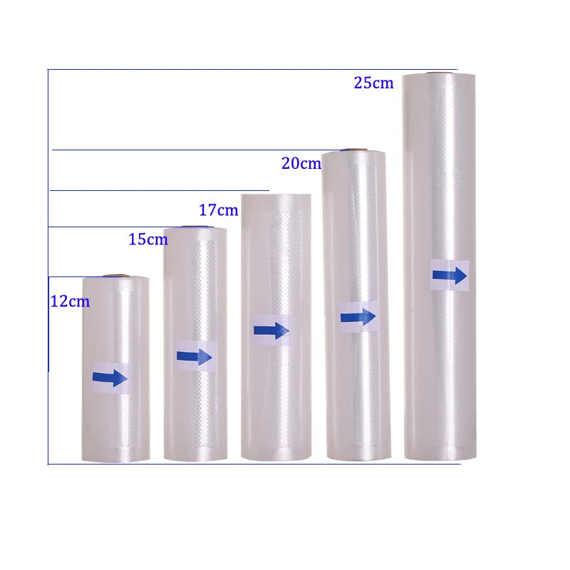 Vacuum Sealer Packing Bag, Vacuum Packer, Storage Bags, Food Fresh, Long Keeping, 12 cm, 17 cm, 20 cm, 22 cm, 25 cm28cm x 500cm