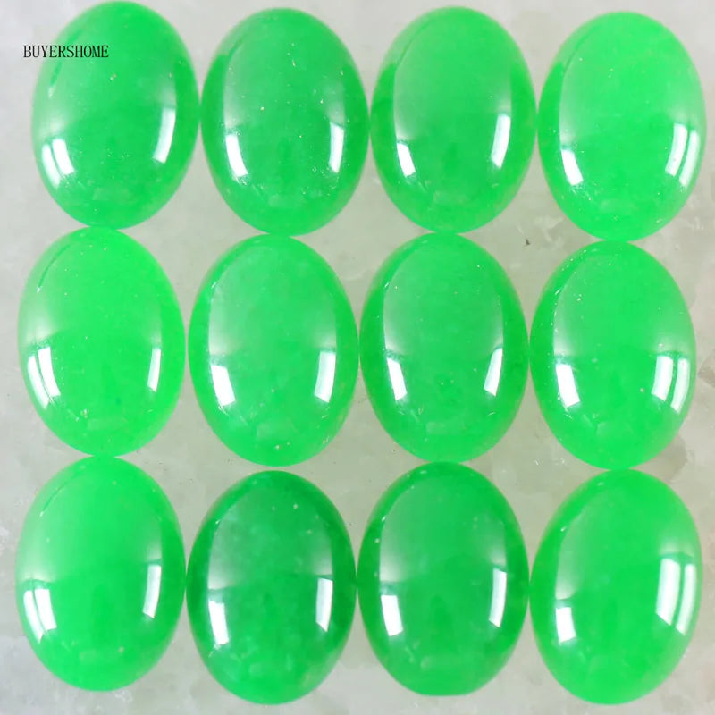 18x13MM Oval Natural Lapis Zoisite Crystal CAB Cabochon For Making Neckalce Pendant Earrings 10Pcs