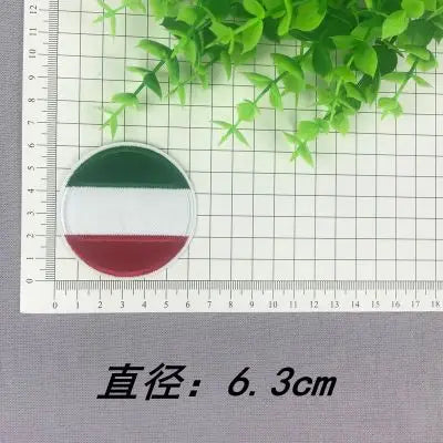 Russia Turkey Britain USA  Spain Canada Italy France Flag stickers iron on Patches for clothes DIY Personality Embroidery badges