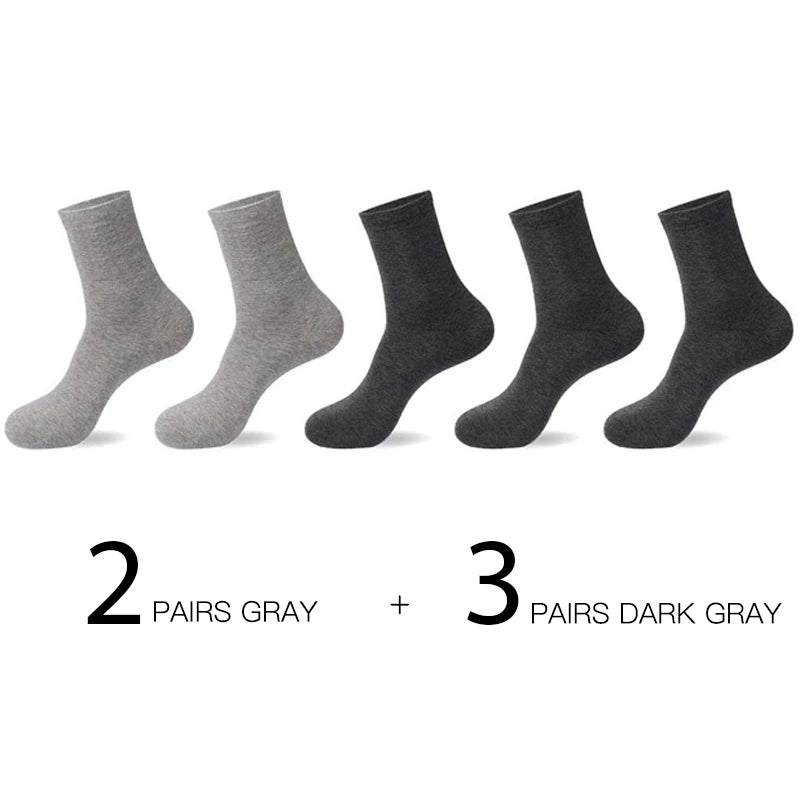 HSS 5pairs/lot High Quality Men Cotton Socks New Casual Business Summer Thin Black Socks Deodorant Breathable Man Long Sock