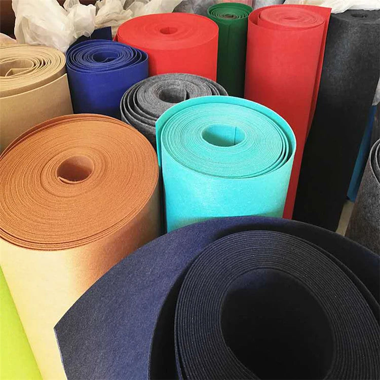 1mm 2mm 3mm 4mm 5mm Non Woven Needle Color Polyester Felt