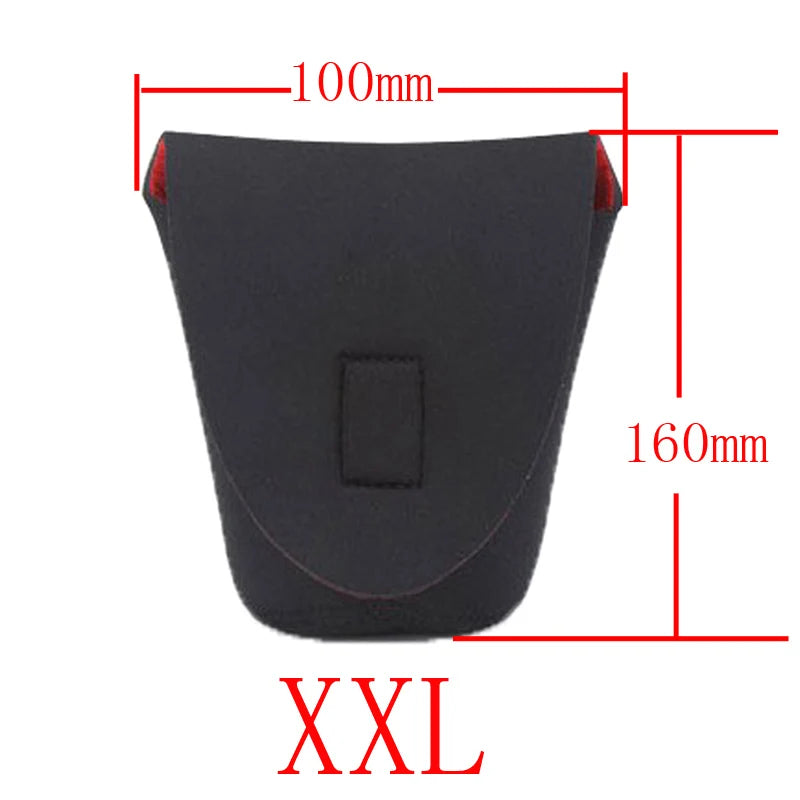 1pcs S M L XL XXL Neoprene waterproof Soft Camera Lens Pouch bag Case Size