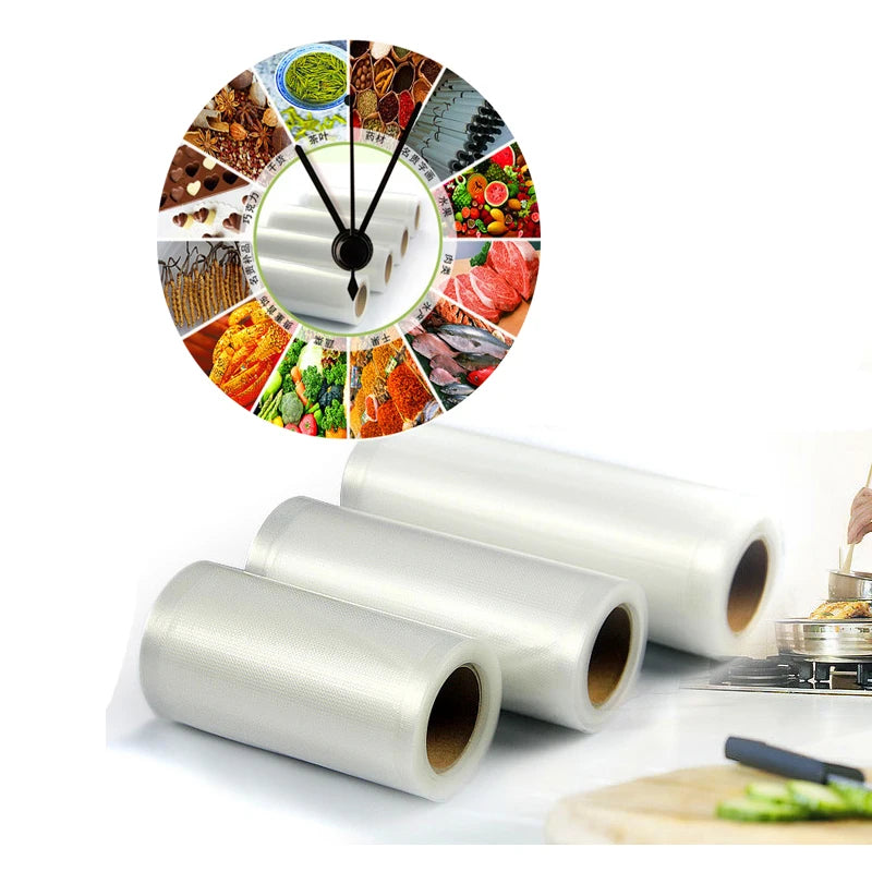 Vacuum Sealer Packing Bag, Vacuum Packer, Storage Bags, Food Fresh, Long Keeping, 12 cm, 17 cm, 20 cm, 22 cm, 25 cm28cm x 500cm