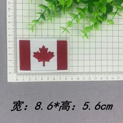Russia Turkey Britain USA  Spain Canada Italy France Flag stickers iron on Patches for clothes DIY Personality Embroidery badges