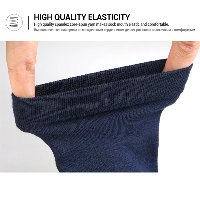 HSS 5pairs/lot High Quality Men Cotton Socks New Casual Business Summer Thin Black Socks Deodorant Breathable Man Long Sock