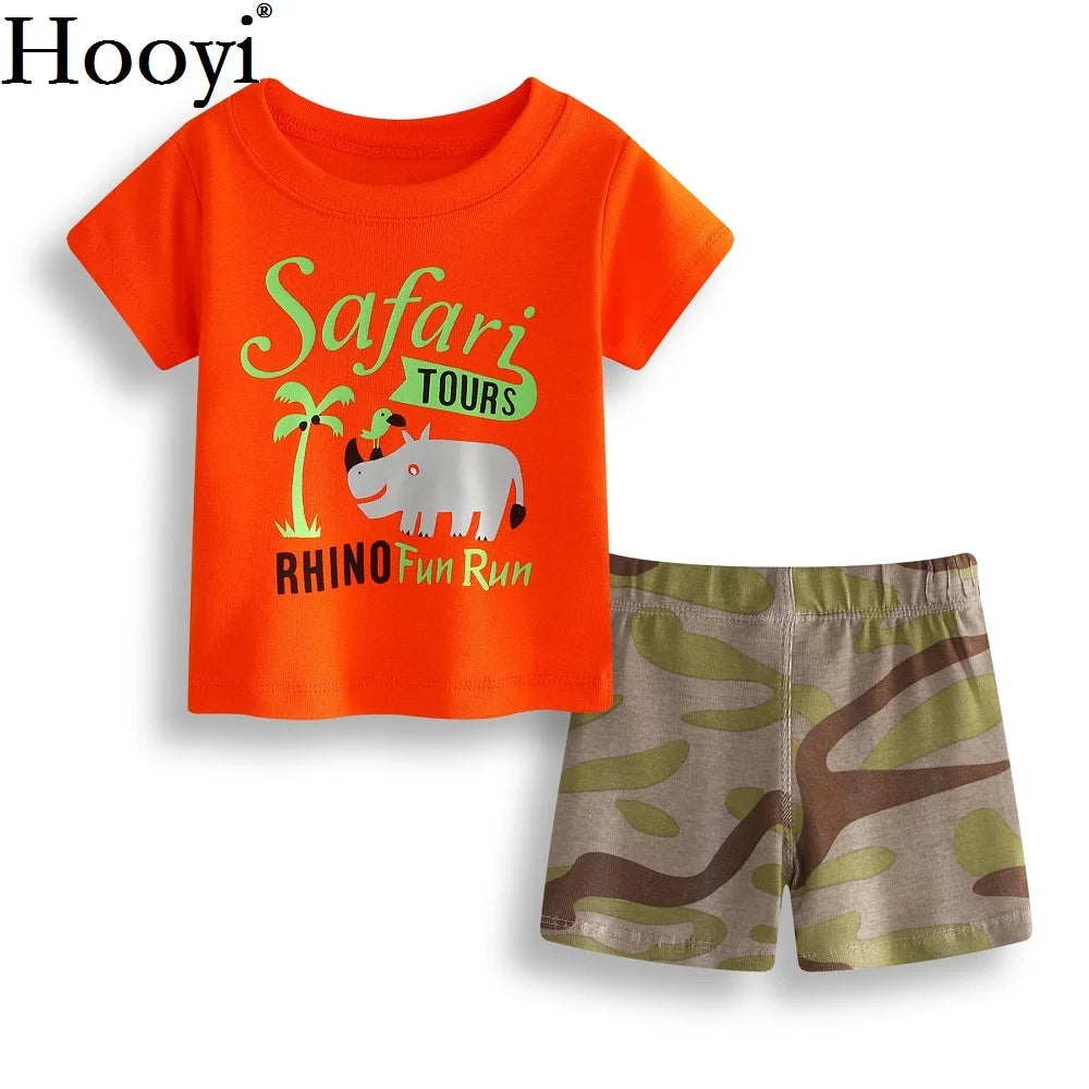 Casual Baby Clothes Suit Newborn 2PCS Clothing Sets Sailor Anchor Summer Cotton Baby T-Shirt Shorts Pant 100% Cotton Outfits Top