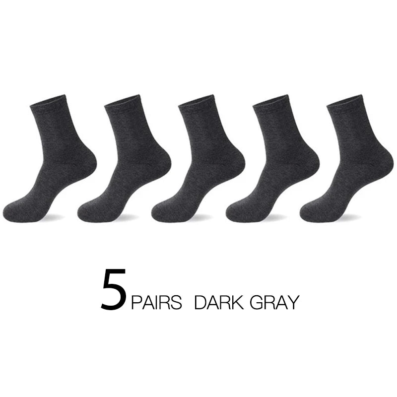 HSS 5pairs/lot High Quality Men Cotton Socks New Casual Business Summer Thin Black Socks Deodorant Breathable Man Long Sock