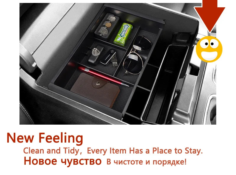 Armrest Box Storage Car Organizer Accessories for GMC Yukon 2015 2016 2017 2018 2019 2020 Stowing Tidying Styling K2UC/G