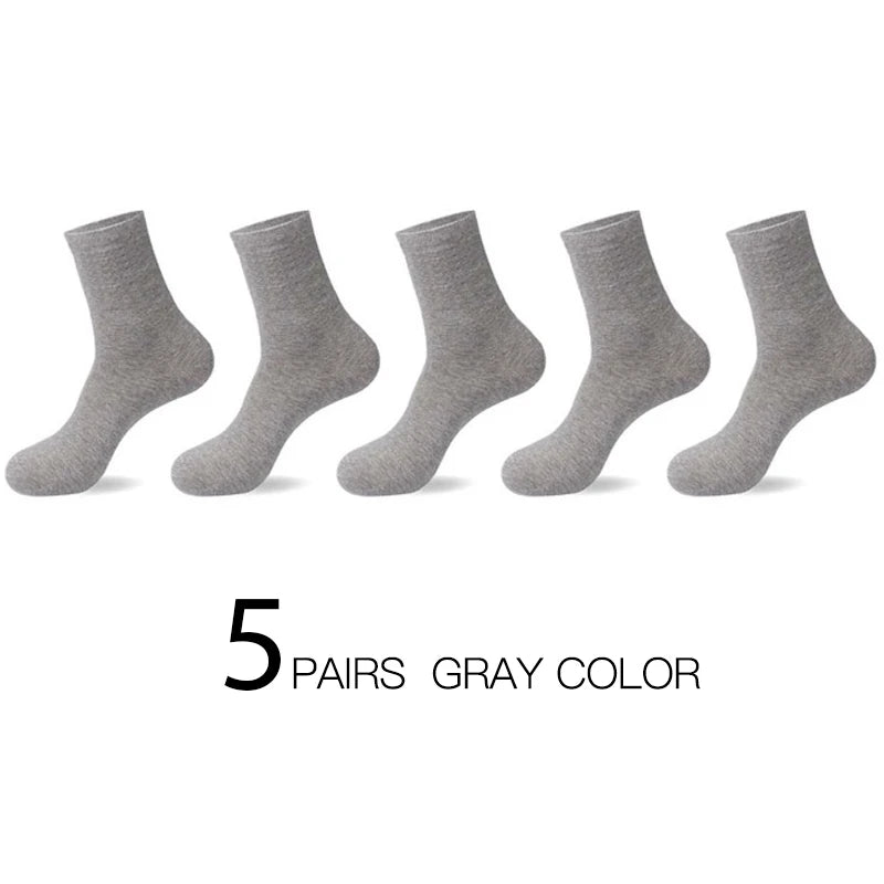 HSS 5pairs/lot High Quality Men Cotton Socks New Casual Business Summer Thin Black Socks Deodorant Breathable Man Long Sock