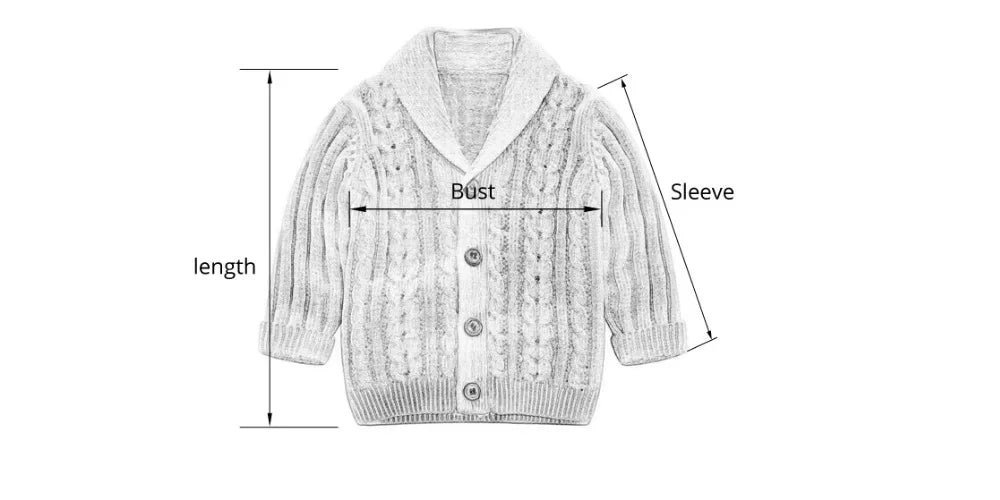 IYEAL Boys Cardigan Sweater Fashion Children Coat Casual Spring Baby School Outfits Kids Sweater Infant Clothes Outerwear 0-24M