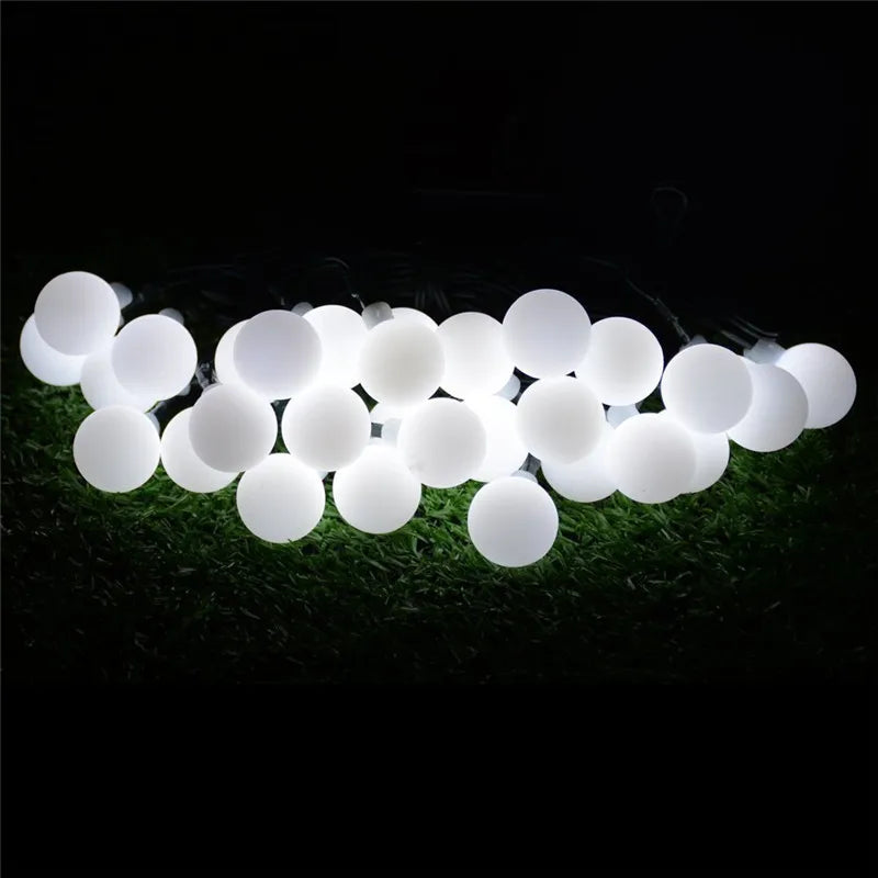 10M 100 LED Globe String Lights Warm White/White Ball Fairy Light for Party Christmas Wedding New Year Indoor&outdoor Decoration