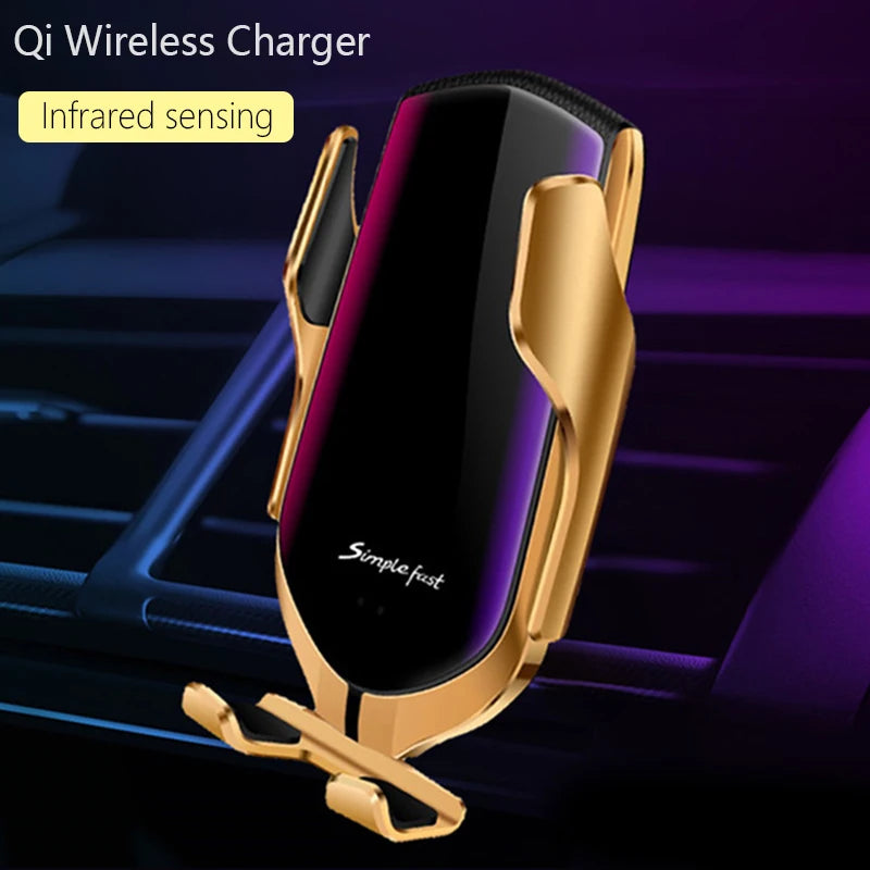 Infrared Wireless Charger Sensing Automatic Clip For Sanmung S9 S10 iphone X XS Max XR 14 12 10W Infrared fast Wireless Chargers
