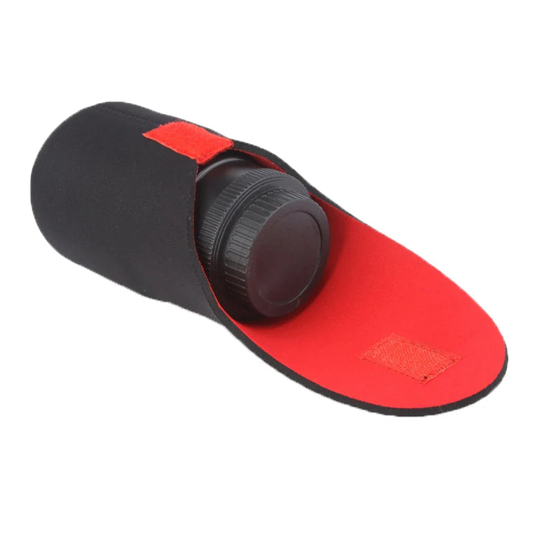 1pcs S M L XL XXL Neoprene waterproof Soft Camera Lens Pouch bag Case Size