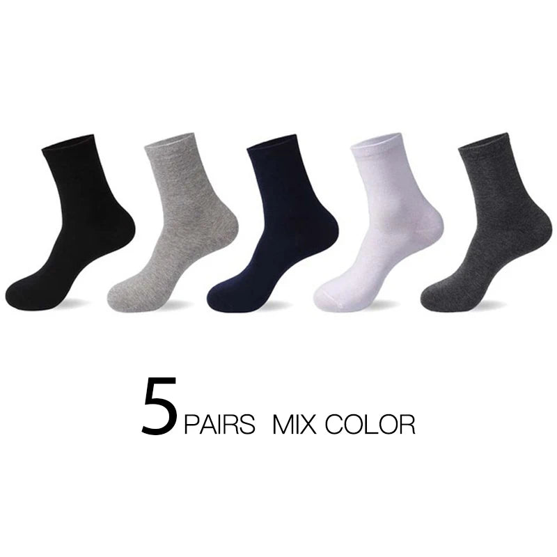 HSS 5pairs/lot High Quality Men Cotton Socks New Casual Business Summer Thin Black Socks Deodorant Breathable Man Long Sock