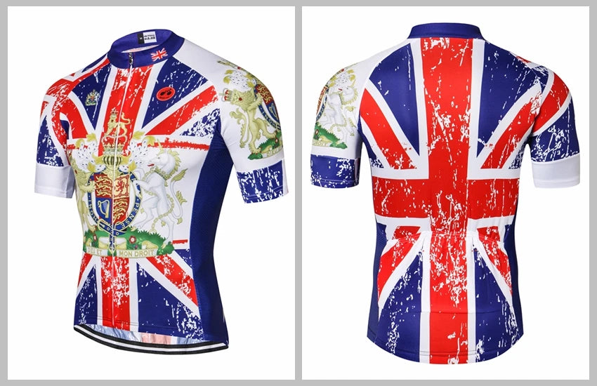 cycling jersey Men's Bike jerseys Short sleeve Pro Team Road Mountain MTB Maillot Ciclismo Racing Top T-shirts Shirt Blue USA UK