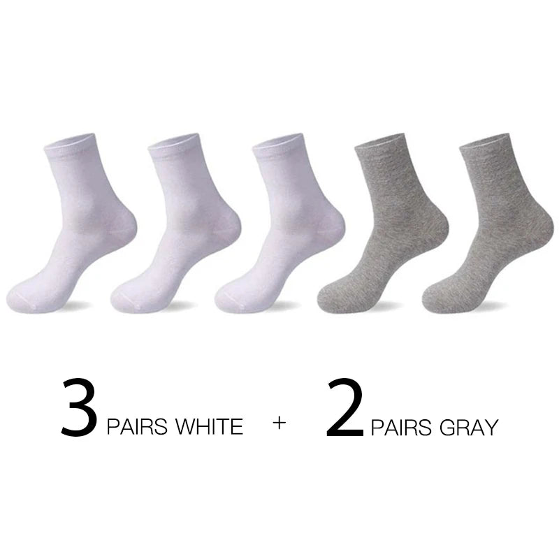 HSS 5pairs/lot High Quality Men Cotton Socks New Casual Business Summer Thin Black Socks Deodorant Breathable Man Long Sock