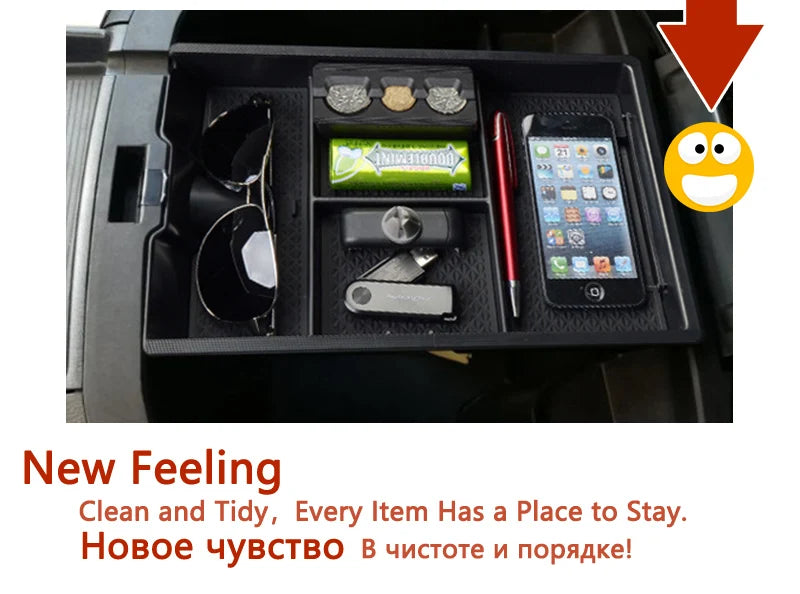 Armrest Box Storage Car Organizer Accessories for Dodge RAM 1500 2009 2010 2011 2012 2013 2014 2015 2016 2017 2018 RAM1500 DS DJ
