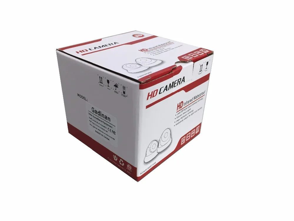 Gadinan Indoor AHD 5MP Camera 1.7mm Lens 360 Degree View Panorama Security Camera FishEye IR 10m Metal