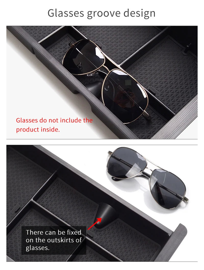 Armrest Box Storage Car Organizer Accessories for GMC Yukon 2015 2016 2017 2018 2019 2020 Stowing Tidying Styling K2UC/G