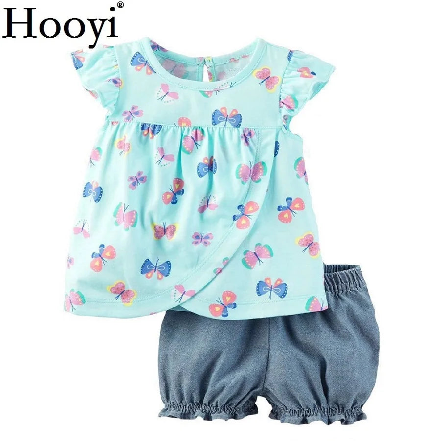 Casual Baby Clothes Suit Newborn 2PCS Clothing Sets Sailor Anchor Summer Cotton Baby T-Shirt Shorts Pant 100% Cotton Outfits Top