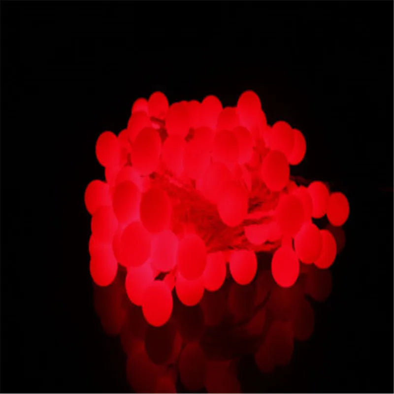 10M 100 LED Globe String Lights Warm White/White Ball Fairy Light for Party Christmas Wedding New Year Indoor&outdoor Decoration