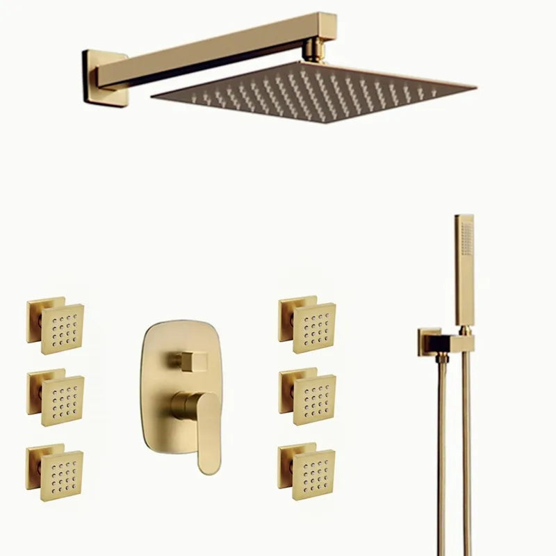 Filter Rainfall Shower Head SPA Bathroom ABS Chrome Water Saving High Pressure Handheld Shower Head