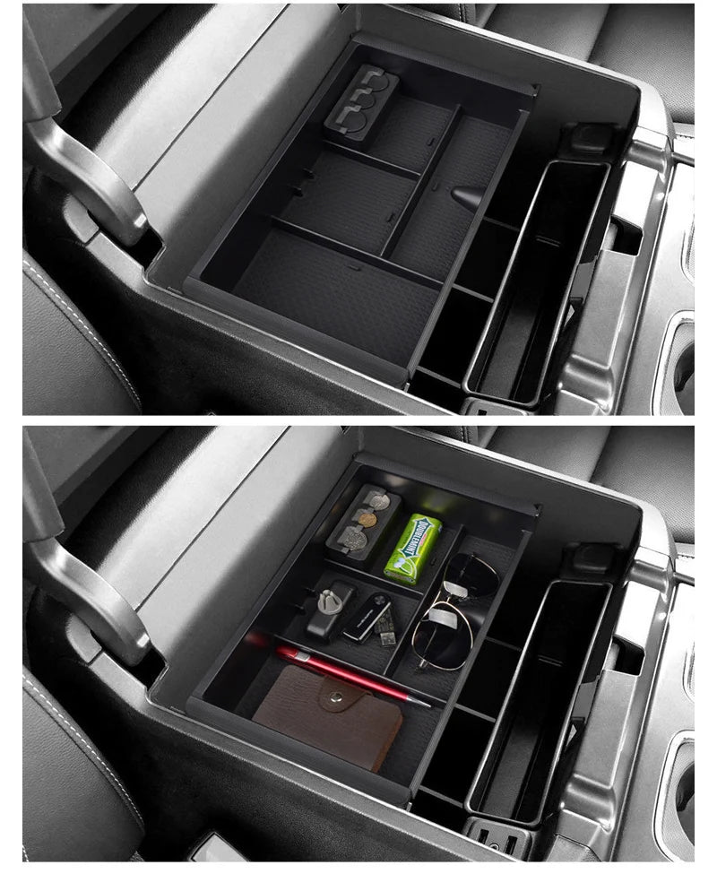 Armrest Box Storage Car Organizer Accessories for GMC Yukon 2015 2016 2017 2018 2019 2020 Stowing Tidying Styling K2UC/G