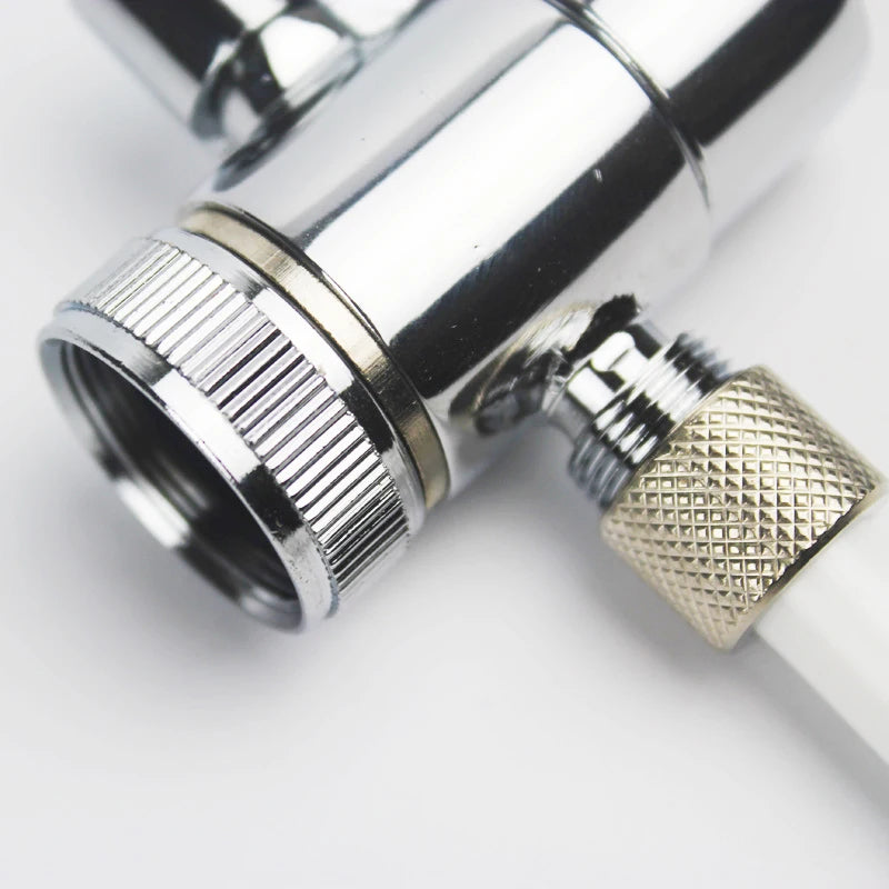 Faucet Adapter Diverter Valve Counter Top Water Filter 3/8 Inch Tube Silver Connector For Ro water Purifier System