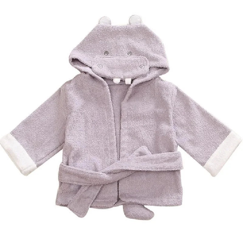 Blue Shark Baby Bath Towels Mouse Newborn Blanket Bedding Swaddle Animal Bebe Bathrobe Hooded Bathing Towel Baby Stuff